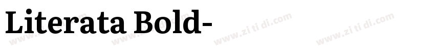 Literata Bold字体转换